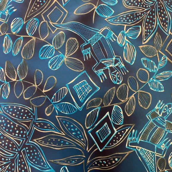 Blue Floral Maxi Dress - Picture 6 of 6